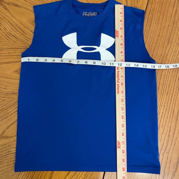 Under Armour Boys’ Tank Top Heatgear Youth Sz M Pre-owned - Picture 2 of 5